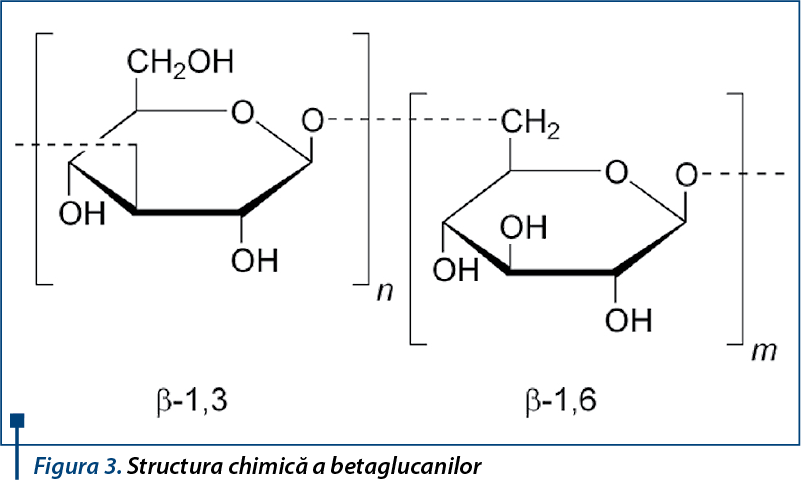 Figura 3. Structura chimică a betaglucanilor